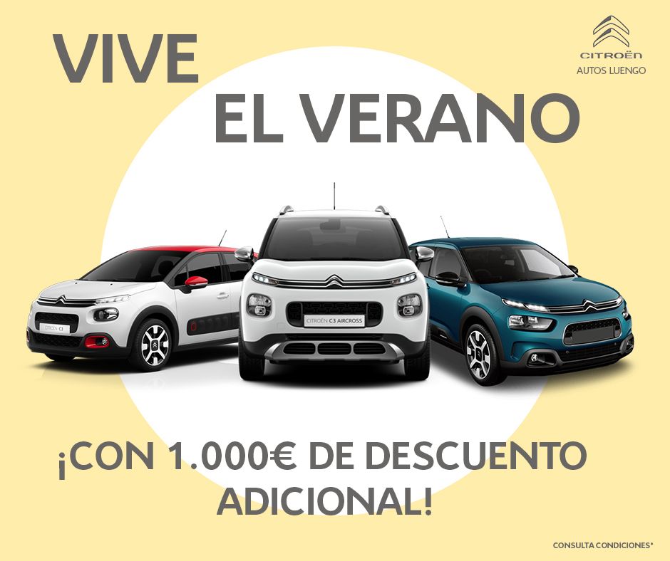 ¡Vive el Verano en Autos Luengo con 1.000€ de Descuento Adicional! ¡Vive el Verano en Autos Luengo con 1.000€ de Descuento Adicional!