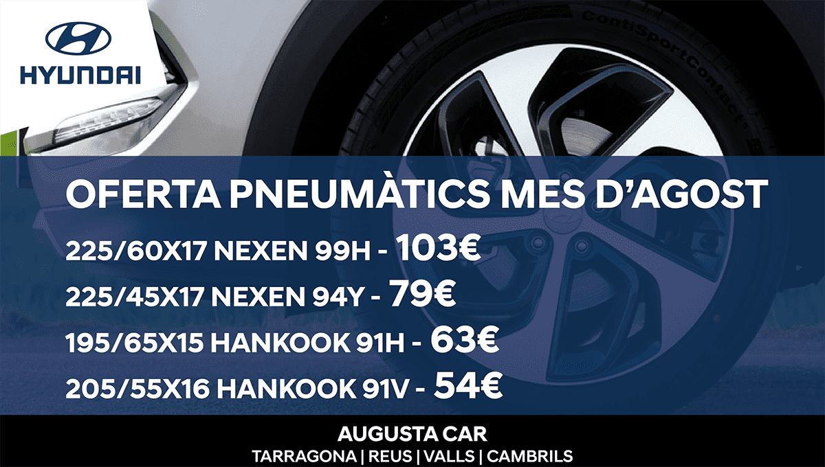 Oferta neumáticos mes de agosto Oferta neumáticos mes de agosto