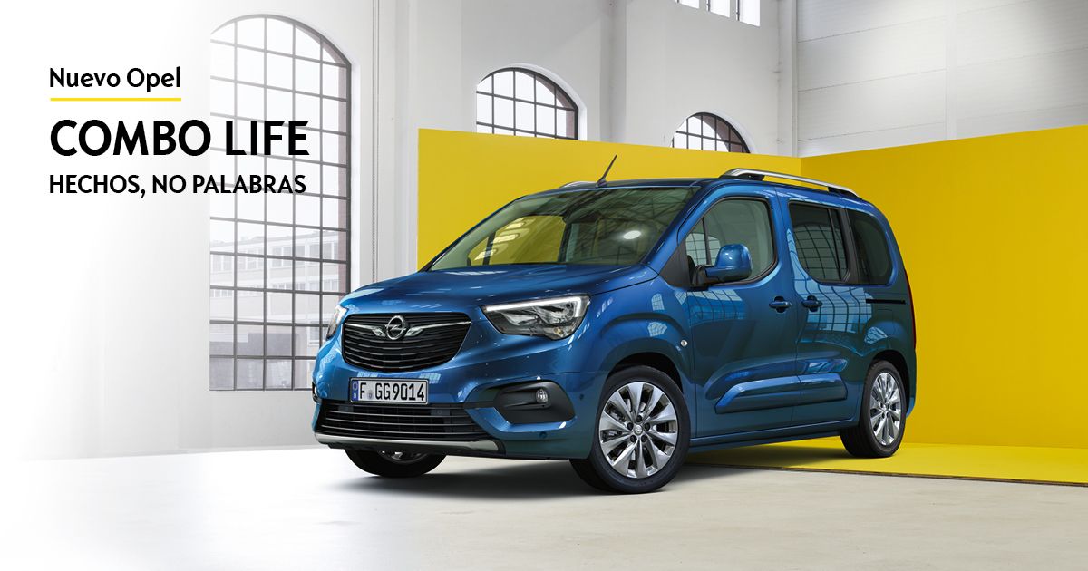 NUEVA OPEL COMBO LIFE. HECHOS, NO PALABRAS. desde 169€/mes* NUEVA OPEL COMBO LIFE. HECHOS, NO PALABRAS. desde 169€/mes*