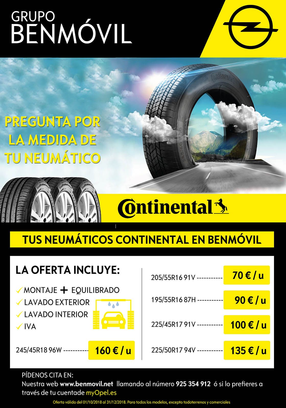 ¡NEUMÁTICOS CONTINENTAL AL MEJOR PRECIO! ¡NEUMÁTICOS CONTINENTAL AL MEJOR PRECIO!