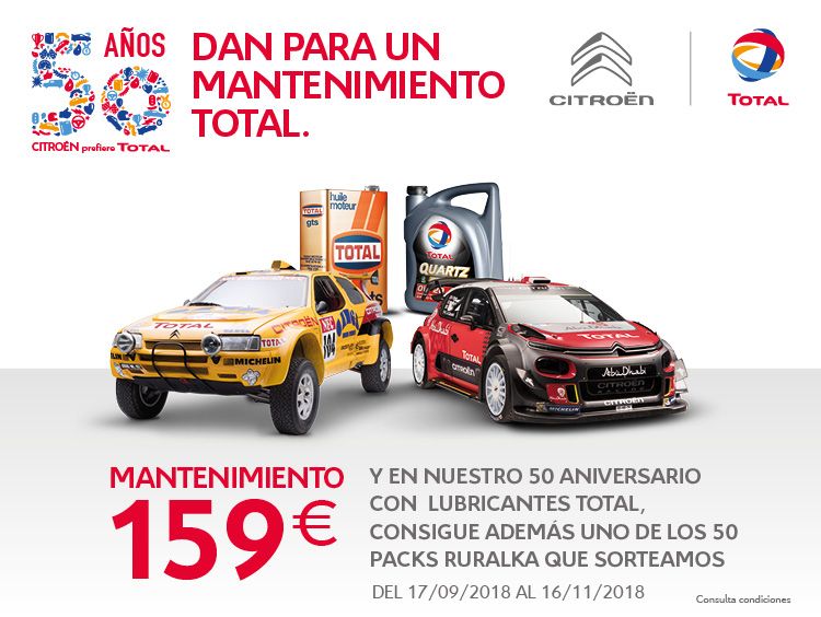 CITROËN Y LUBRICANTES TOTAL CELEBRAN 50 AÑOS DE COLABORACIÓN DENTRO Y FUERA DE LAS PISTAS CITROËN Y LUBRICANTES TOTAL CELEBRAN 50 AÑOS DE COLABORACIÓN DENTRO Y FUERA DE LAS PISTAS