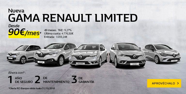 Nueva Gama Renault LIMITED Nueva Gama Renault LIMITED