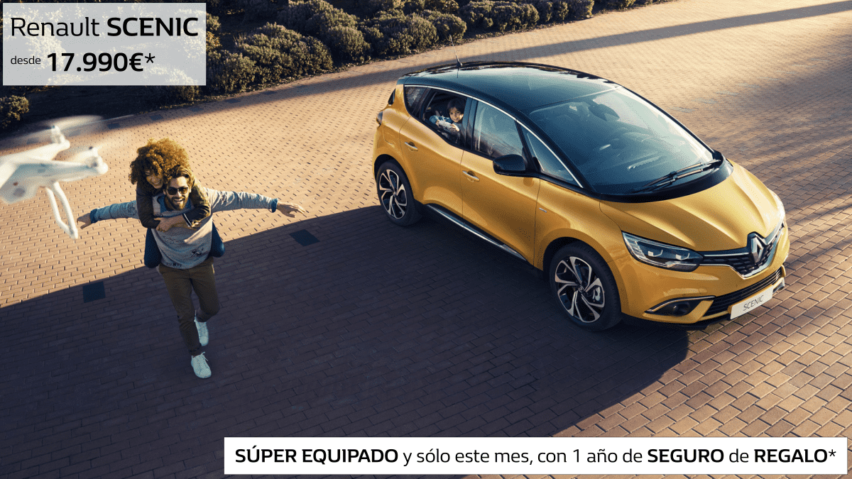 Renault SCENIC súper equipado y con 1 año de SEGURO de REGALO Renault SCENIC súper equipado y con 1 año de SEGURO de REGALO