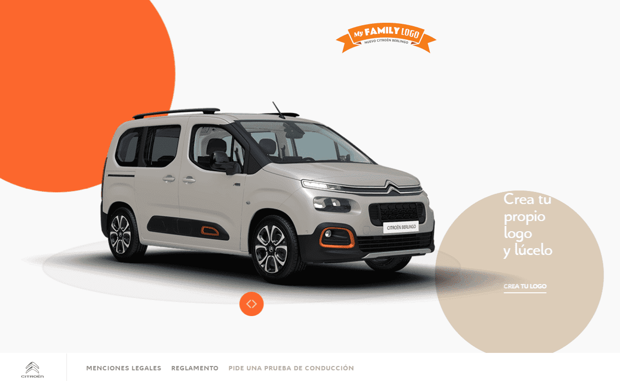 CREA EL LOGO DE TU FAMILIA CON EL NUEVO CITROËN BERLINGO CREA EL LOGO DE TU FAMILIA CON EL NUEVO CITROËN BERLINGO