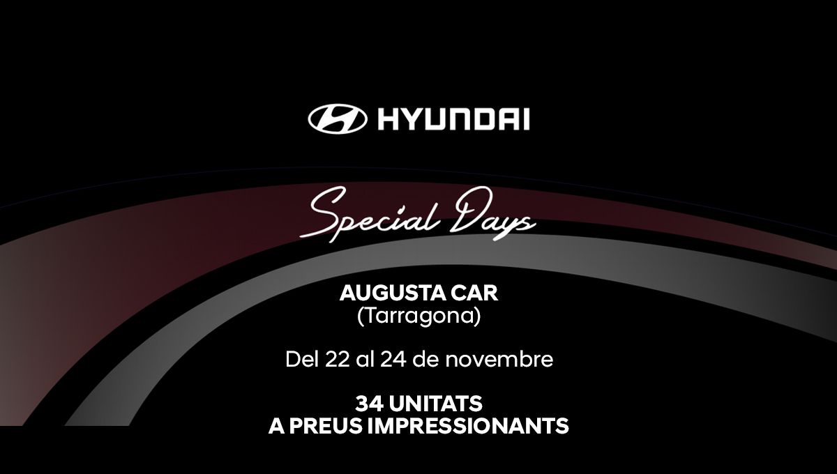 Tornen els Special Days a Augusta Car per última vegada al 2018! Tornen els Special Days a Augusta Car per última vegada al 2018!