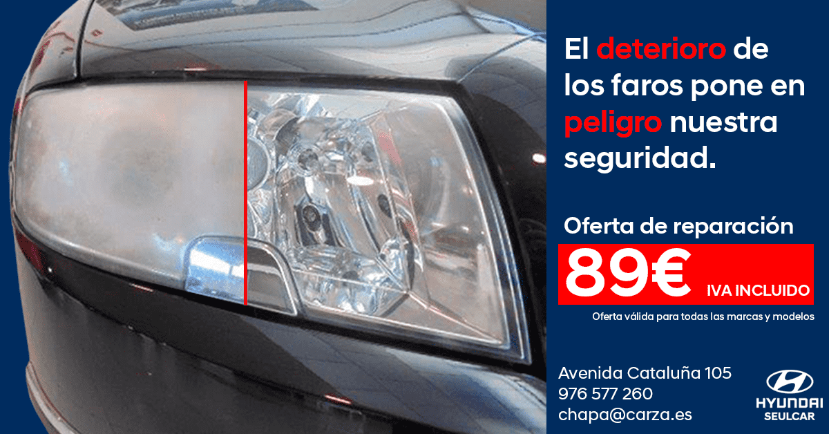 Reparación de faros por 89 euros Reparación de faros por 89 euros