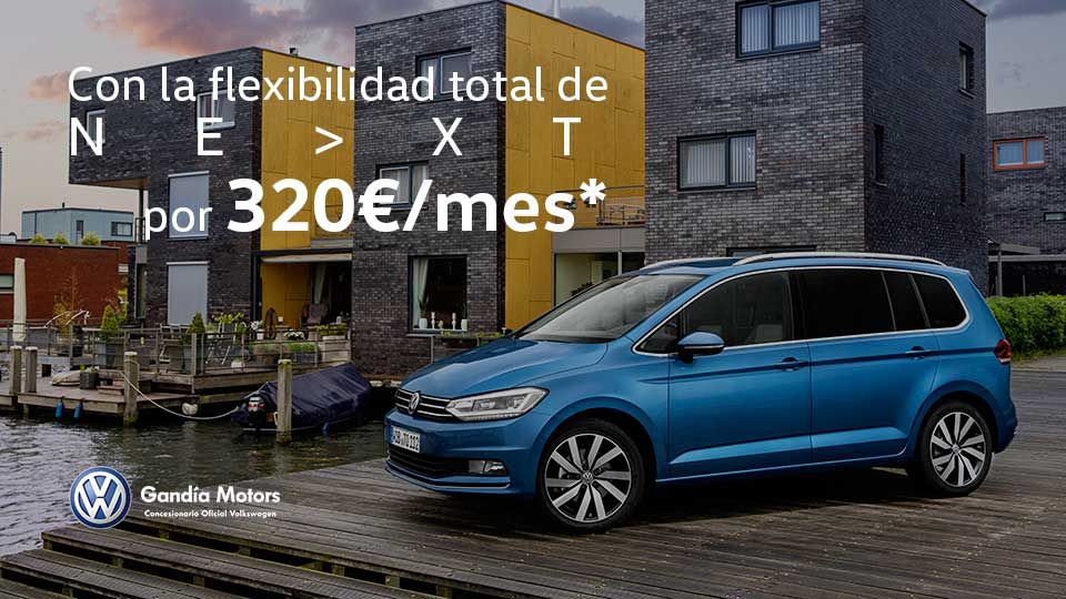Touran, tu familiar con 7 plazas por 320€/mes Touran, tu familiar con 7 plazas por 320€/mes