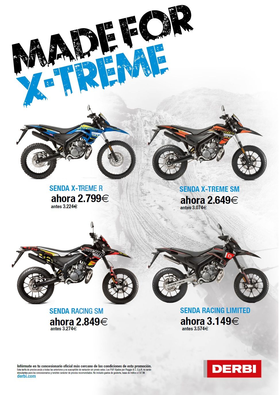 PROMOCION DERBI SENDA 2019 desde 2.649€ PROMOCION DERBI SENDA 2019 desde 2.649€