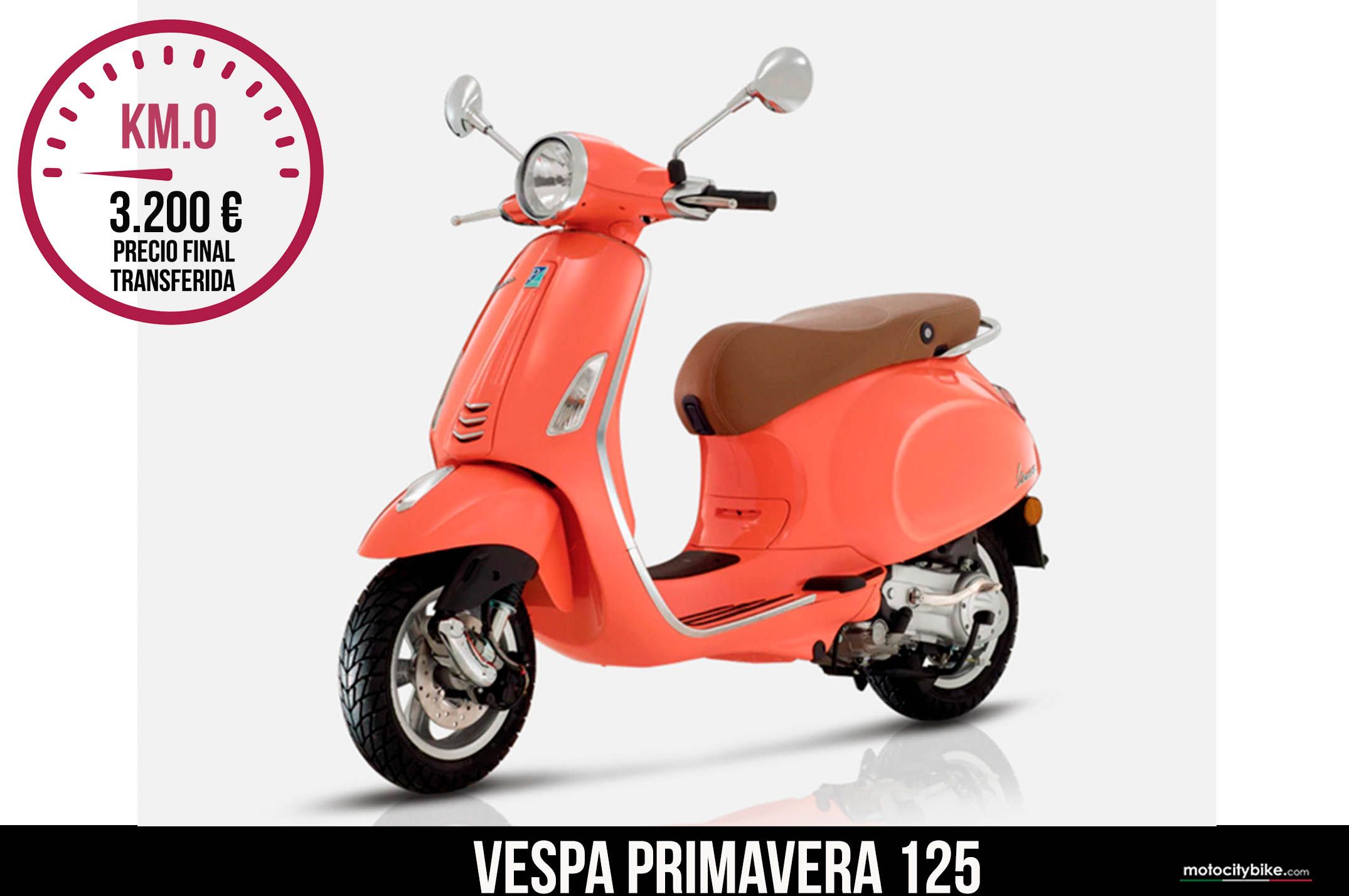 Vespa Primavera color Coral 125 Vespa Primavera color Coral 125