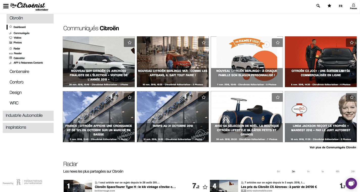 CITROËN LANZA “THE CITROËNIST EDITORIALIZER”, UNA PLATAFORMA EDITORIAL INSPIRADA EN LXS PERIODISTAS CITROËN LANZA “THE CITROËNIST EDITORIALIZER”, UNA PLATAFORMA EDITORIAL INSPIRADA EN LXS PERIODISTAS