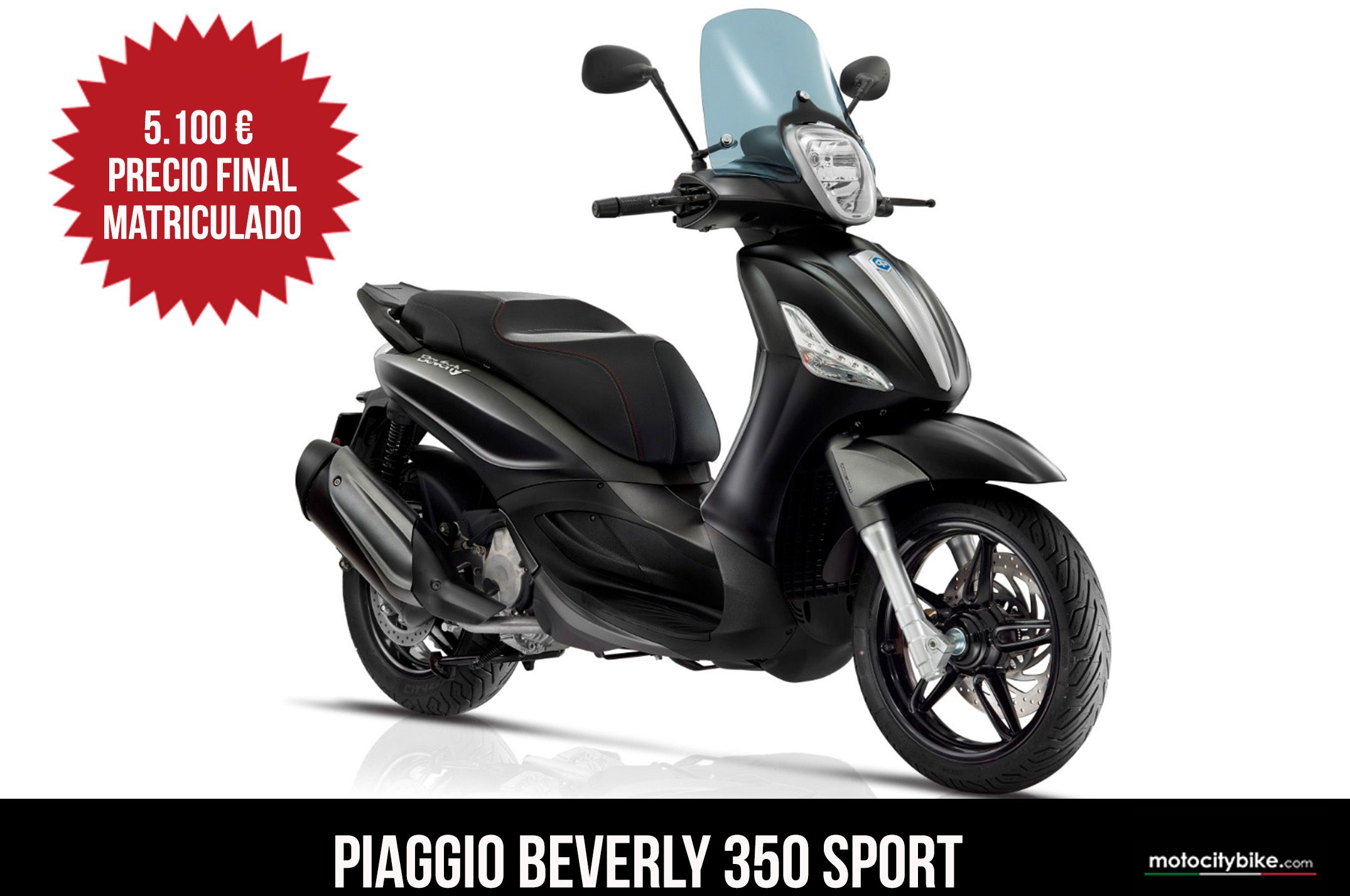 Piaggio Beverly 350 sport negra Piaggio Beverly 350 sport negra
