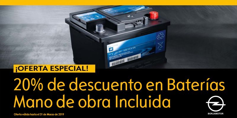 Oferta 20% en Baterías Oferta 20% en Baterías