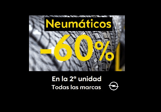 OFERTA NEUMÁTICOS 60% dto. 2ª UNIDAD OFERTA NEUMÁTICOS 60% dto. 2ª UNIDAD