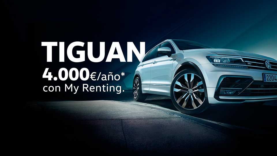 Tiguan, tecnología de vanguardia por solo 4.000€/año Tiguan, tecnología de vanguardia por solo 4.000€/año