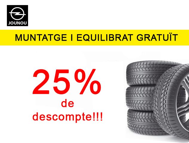 OPEL: PNEUMÀTICS A PREUS IRRESISTIBLES! OPEL: PNEUMÀTICS A PREUS IRRESISTIBLES!