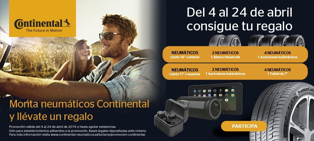 Monta Neumaticos Continental y consigue tu regalo Monta Neumaticos Continental y consigue tu regalo