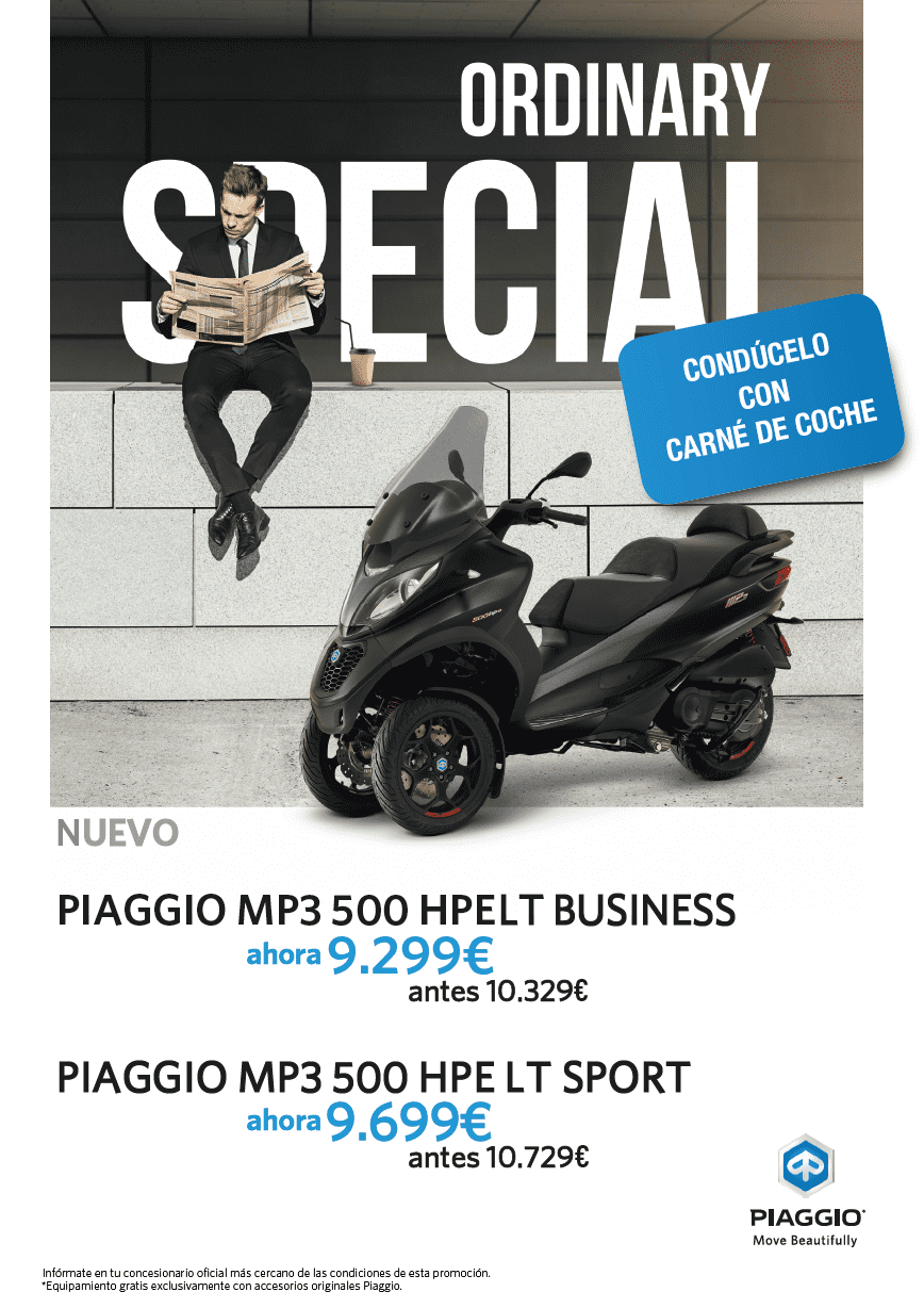 NUEVAS MP3 500 HPE CON CARNET DE COCHE NUEVAS MP3 500 HPE CON CARNET DE COCHE