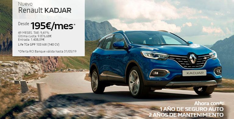 Nuevo Renault Kadjar hasta 31/05/2019 Nuevo Renault Kadjar hasta 31/05/2019
