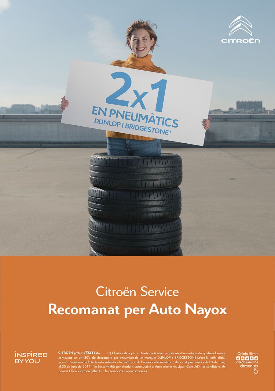 2 x 1 en neumáticos Bridgestone y Dunlop 2 x 1 en neumáticos Bridgestone y Dunlop