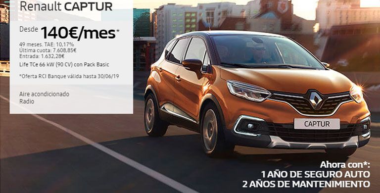 Renault Captur hasta 30 de Junio de 2019 Renault Captur hasta 30 de Junio de 2019