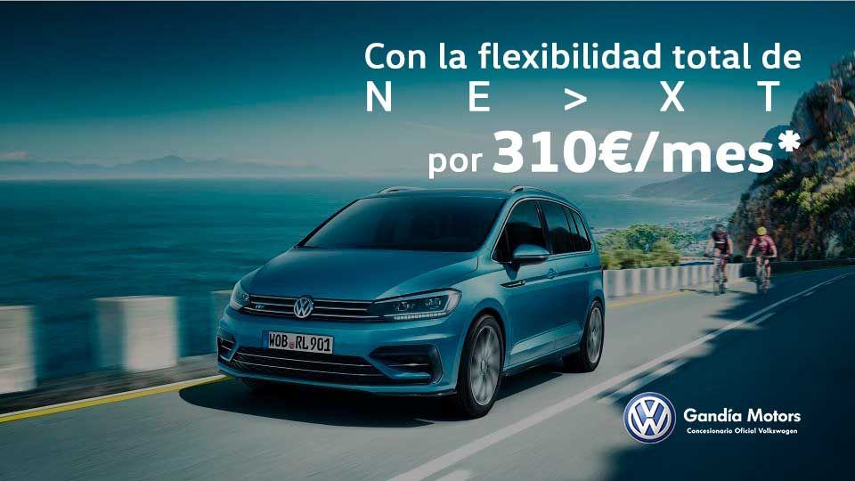 Touran, tu familiar con 7 plazas por 310€/mes Touran, tu familiar con 7 plazas por 310€/mes