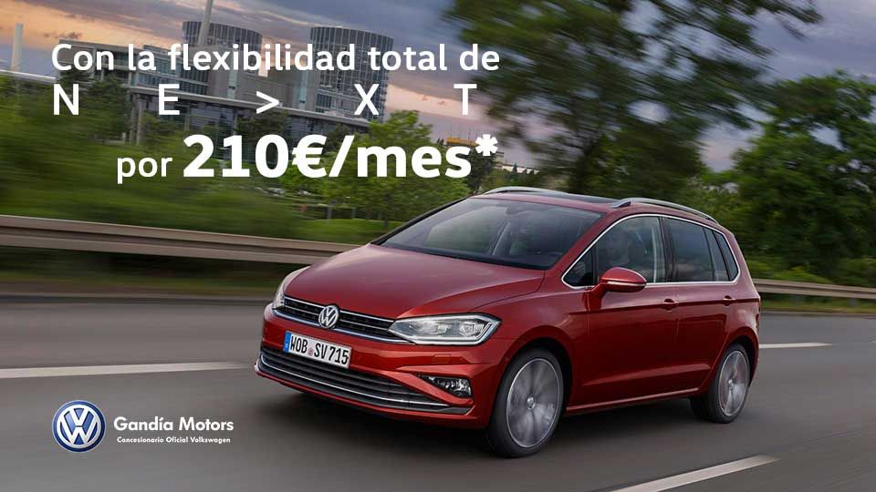 Golf Sportsvan, con espacio para toda la familia por 210€/mes Golf Sportsvan, con espacio para toda la familia por 210€/mes