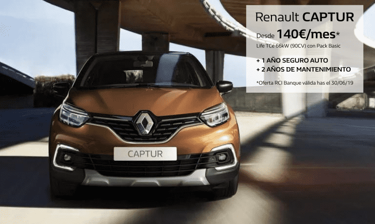 Captur desde 140€/mes Captur desde 140€/mes