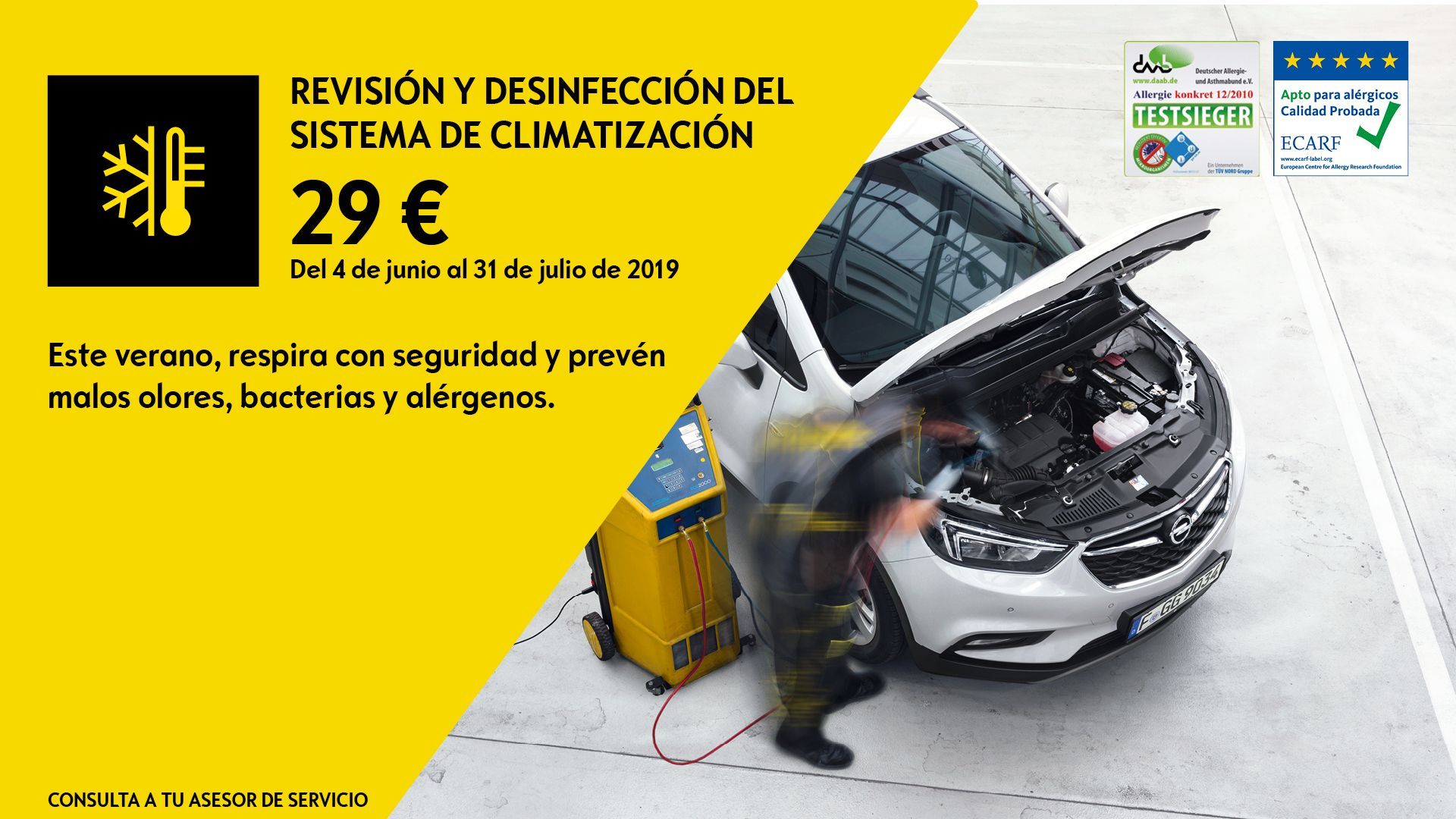 REVISIÓN Y DESINFECCIÓN DEL SISTEMA DE CLIMATIZACIÓN POR 29€ REVISIÓN Y DESINFECCIÓN DEL SISTEMA DE CLIMATIZACIÓN POR 29€