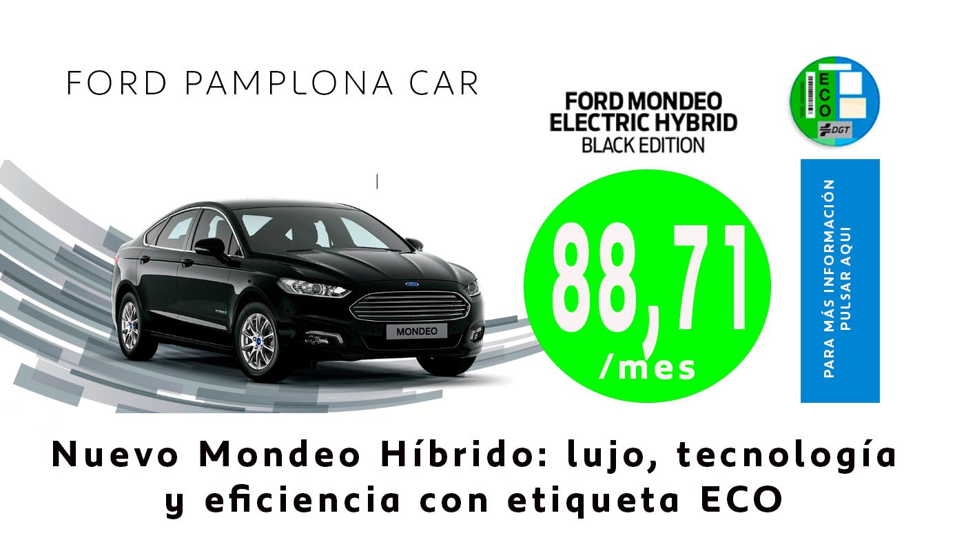 Ford Mondeo Electric Hybrid Black Edition por 88,71/mes Ford Mondeo Electric Hybrid Black Edition por 88,71/mes