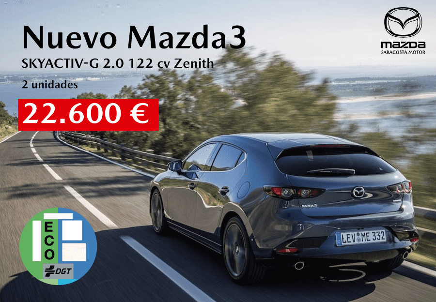 2 únicas unidades del nuevo Mazda3 2 únicas unidades del nuevo Mazda3