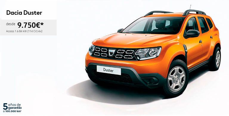 DACIA DUSTER hasta 31 de julio de 2019 DACIA DUSTER hasta 31 de julio de 2019