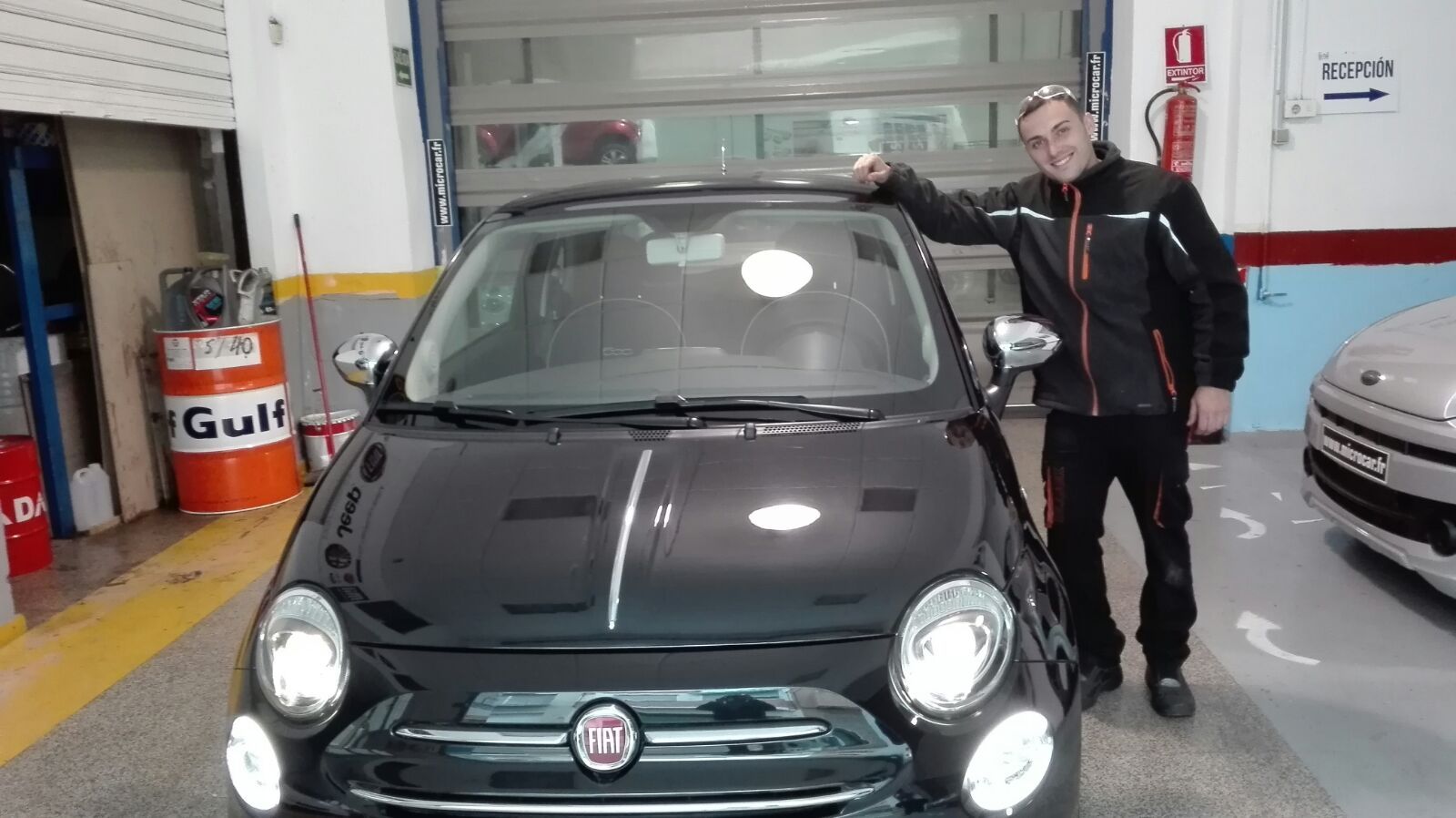 Entrega de Fiat 500 a Ángel Entrega de Fiat 500 a Ángel