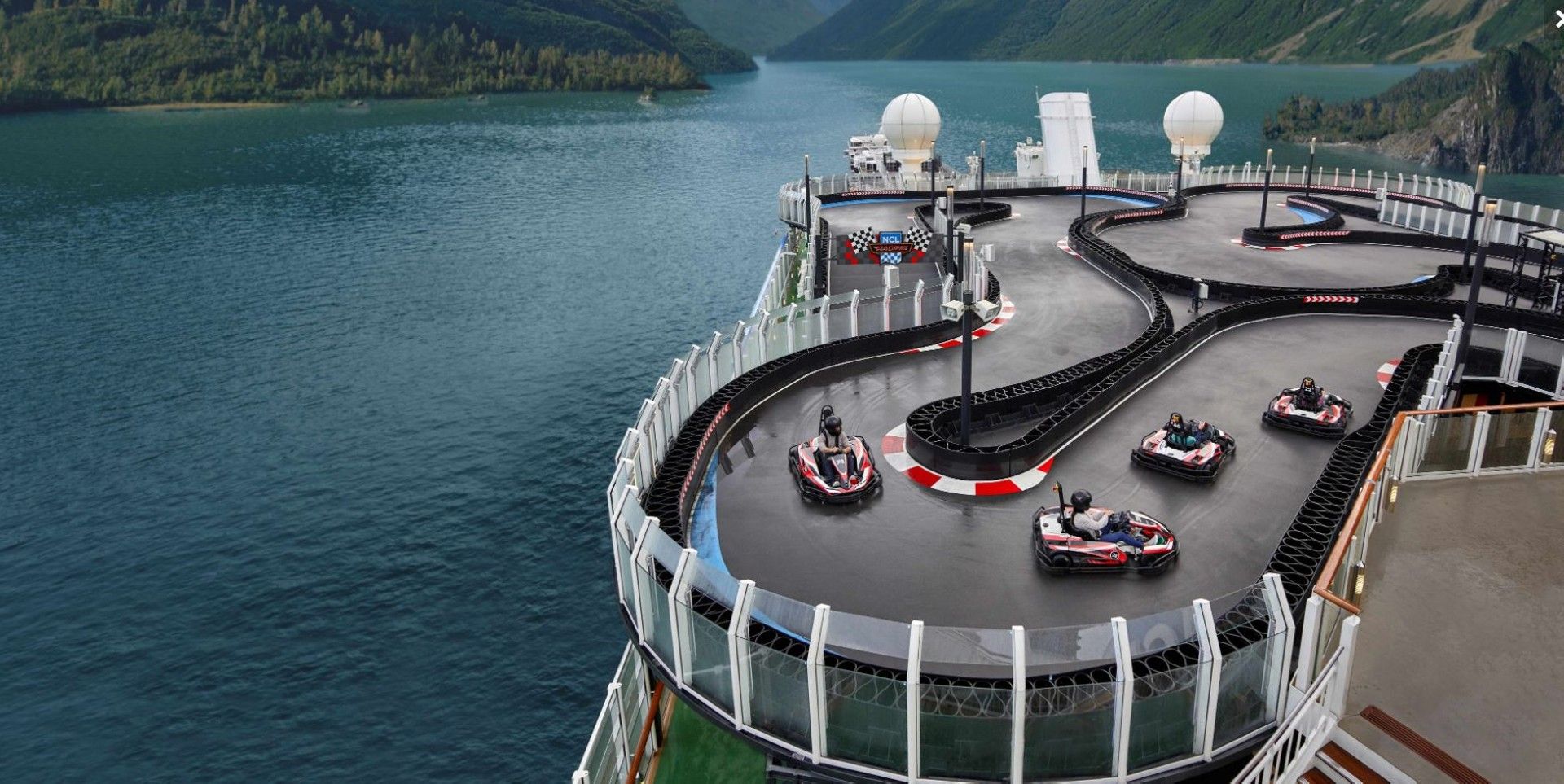 Si quieres ir de karting mientras viajas en crucero, ahora es posible! Si quieres ir de karting mientras viajas en crucero, ahora es posible!