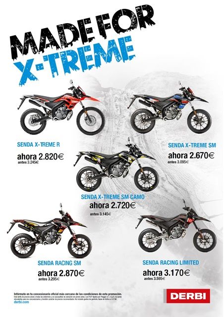 PROMOCION DERBI SENDA 2019 desde 2.670€ PROMOCION DERBI SENDA 2019 desde 2.670€