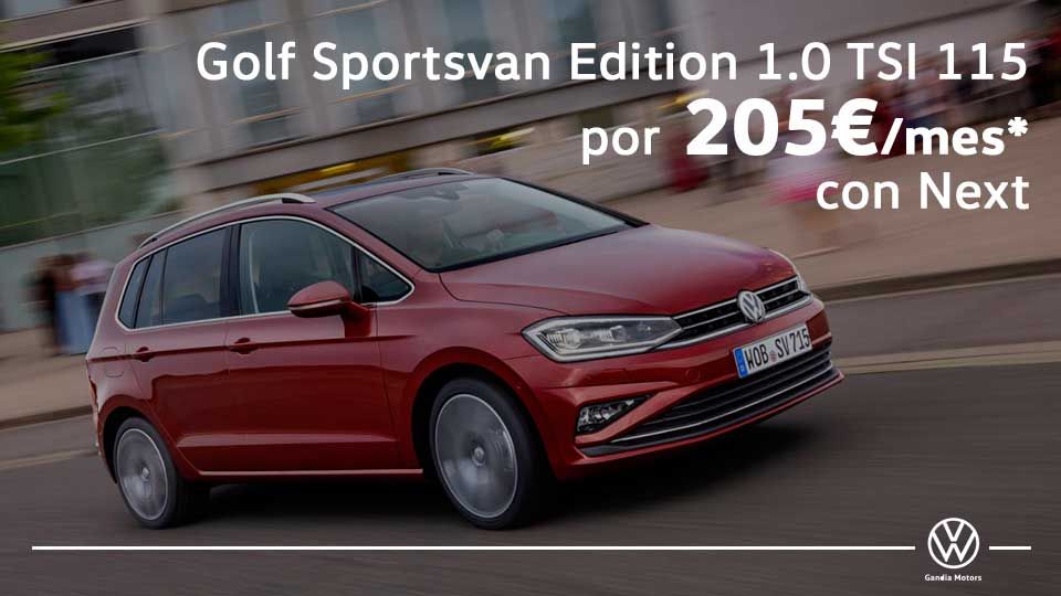 Golf Sportsvan, tu mito familiar por 205€/mes Golf Sportsvan, tu mito familiar por 205€/mes