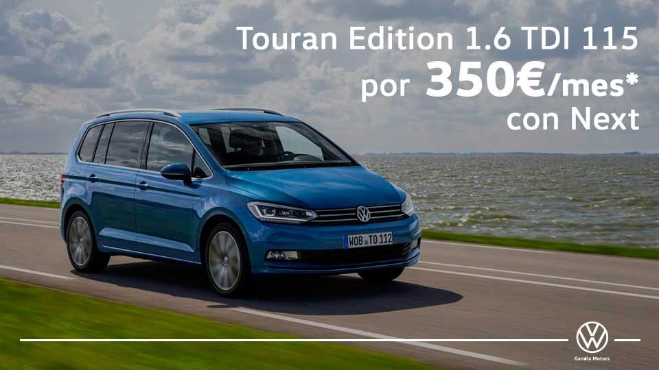 Touran, tu familiar con 7 plazas por 350€/mes Touran, tu familiar con 7 plazas por 350€/mes