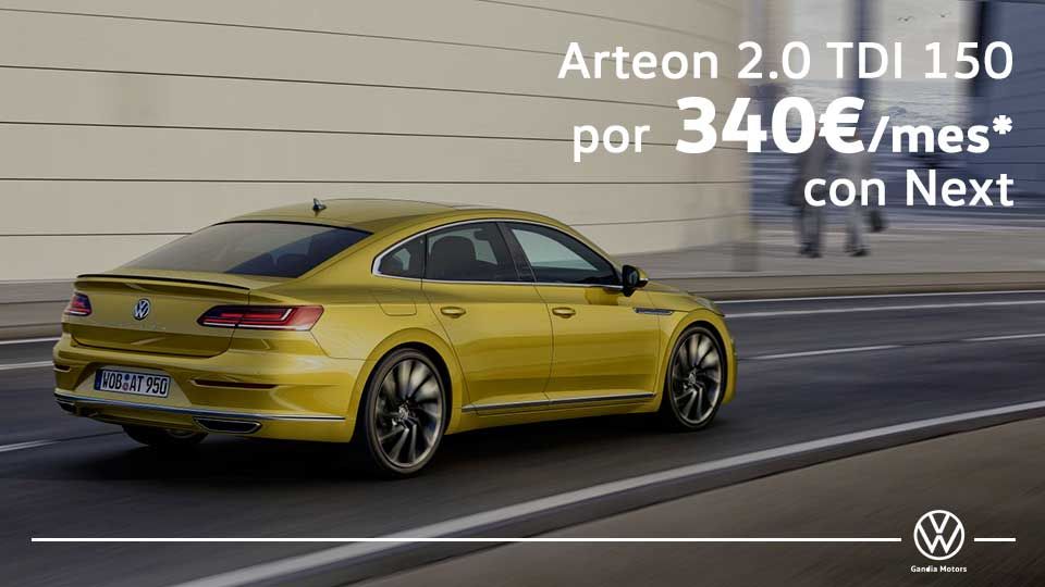 Nuevo Arteon: El más seguro y elegante de su categoría por 340€/mes Nuevo Arteon: El más seguro y elegante de su categoría por 340€/mes
