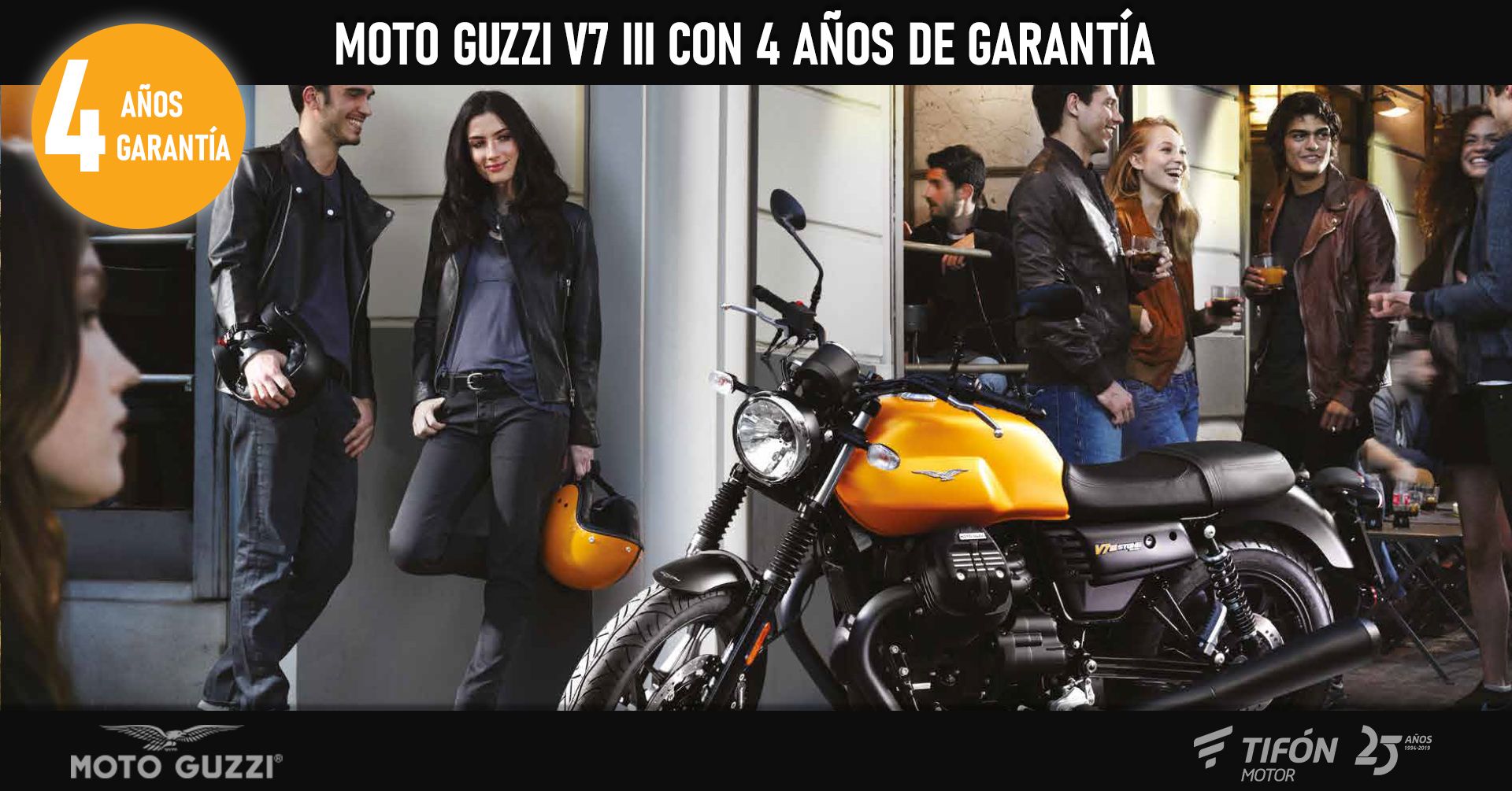 4 años de garantía en la gama Moto Guzzi V7 III 4 años de garantía en la gama Moto Guzzi V7 III