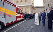 MAN dona una TGE al cuerpo de bomberos del Vaticano MAN dona una TGE al cuerpo de bomberos del Vaticano