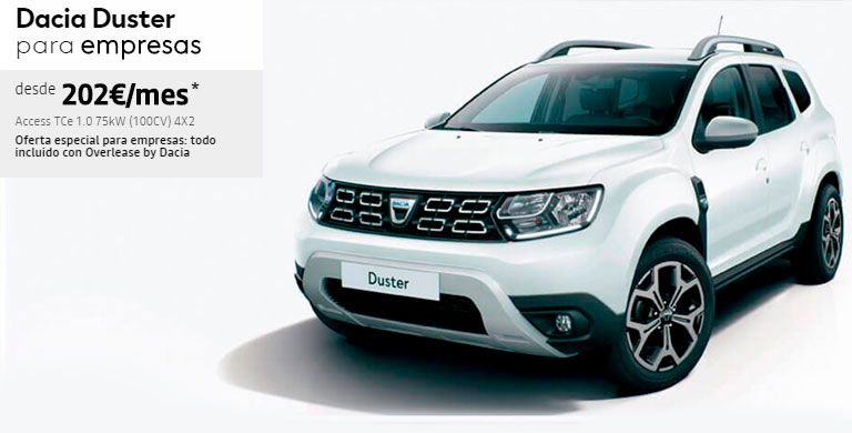 DACIA DUSTER desde 223€/mes* DACIA DUSTER desde 223€/mes*
