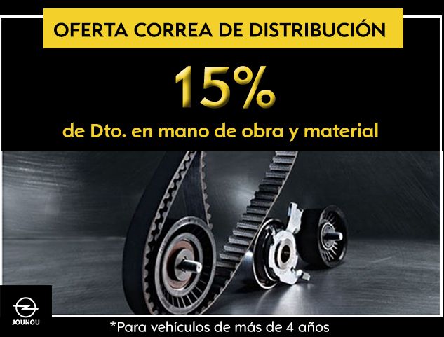 OPEL: 15% DESCUENTO EN DISTRIBUCIONES OPEL: 15% DESCUENTO EN DISTRIBUCIONES