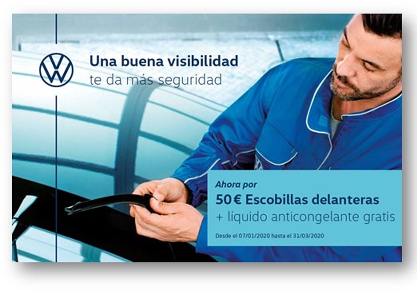 Cambie sus escobillas por solo 50€* y llévese de regalo una botella de anticongelante Cambie sus escobillas por solo 50€* y llévese de regalo una botella de anticongelante