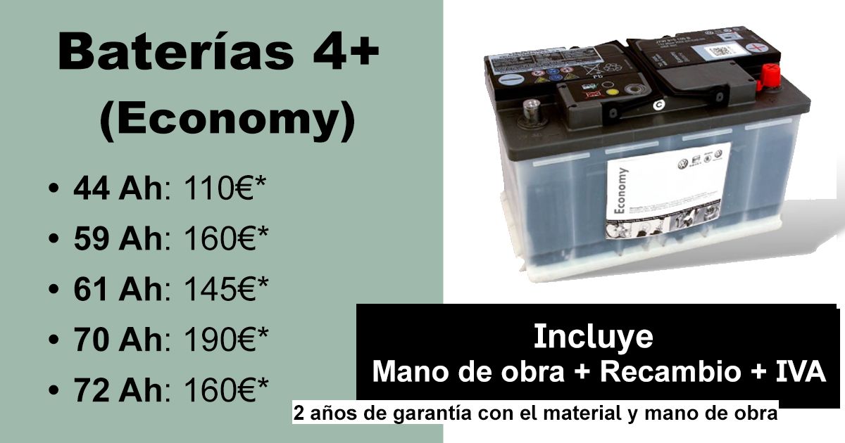 SEAT: CAMBIO DE BATERIA SEAT 4+ (ECONOMY) SEAT: CAMBIO DE BATERIA SEAT 4+ (ECONOMY)