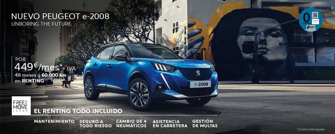 EL RENTING TODO INCLUIDO - NUEVO PEUGEOT e-2008 EL RENTING TODO INCLUIDO - NUEVO PEUGEOT e-2008