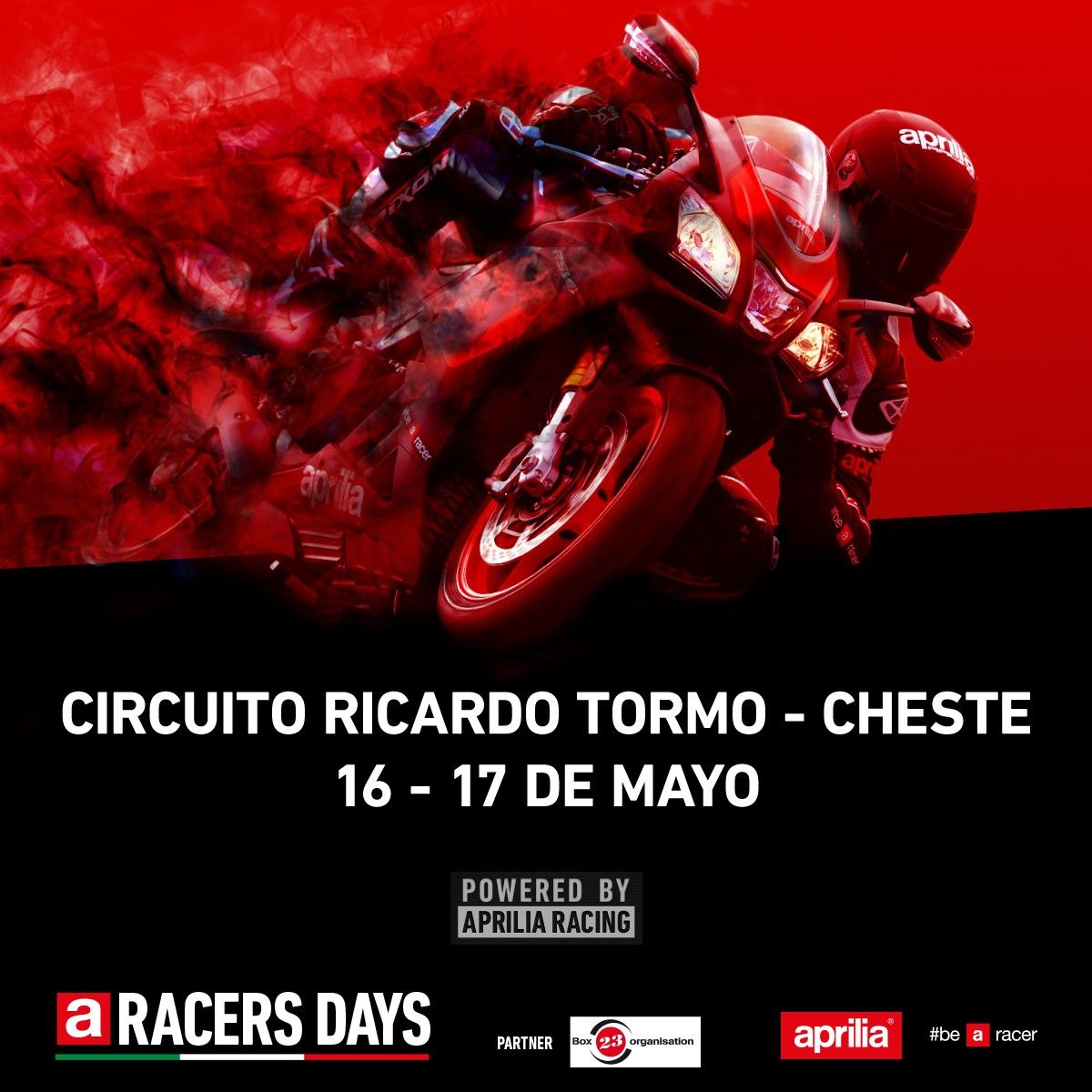 Aprilia Racer Day, 16 y 17 de mayo en el Circuito Ricardo Tormo de Valencia Aprilia Racer Day, 16 y 17 de mayo en el Circuito Ricardo Tormo de Valencia