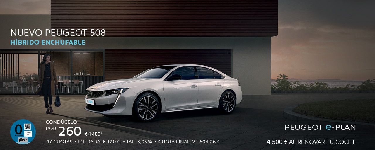 CONDÚCELO POR 260€* - NUEVO PEUGEOT 508 HÍBRIDO ENCHUFABLE CONDÚCELO POR 260€* - NUEVO PEUGEOT 508 HÍBRIDO ENCHUFABLE