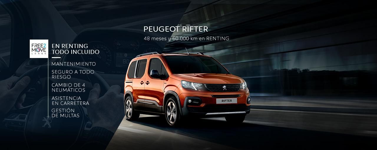 EL RENTING TODO INCLUIDO - PEUGEOT RIFTER EL RENTING TODO INCLUIDO - PEUGEOT RIFTER