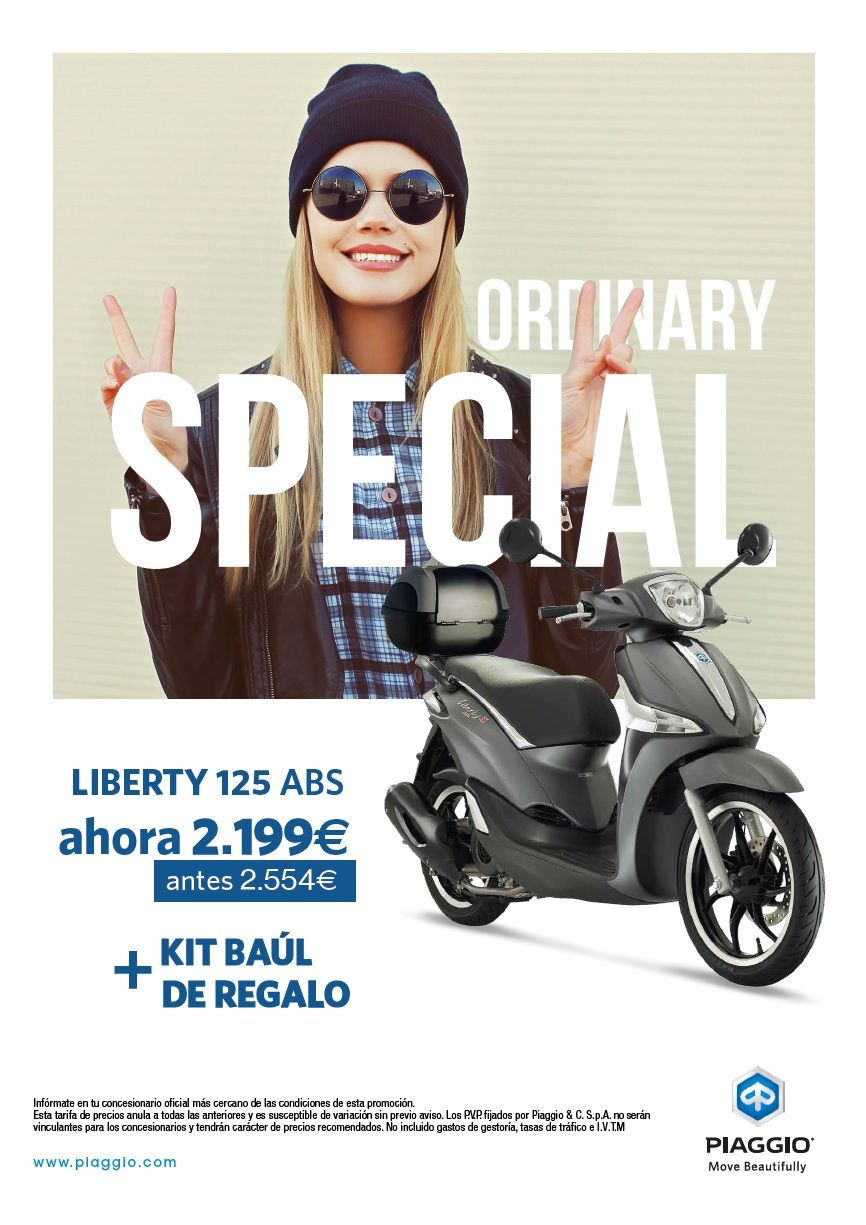 PIAGGIO LIBERTY PROMOCION ESPECIAL DESCUENTO + BAUL DE REGALO PIAGGIO LIBERTY PROMOCION ESPECIAL DESCUENTO + BAUL DE REGALO
