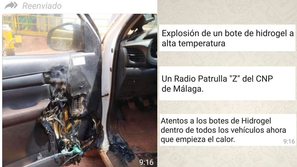 ¿Es verdad que los botes de hidrogel pueden explotar si los dejamos en el coche? ¿Es verdad que los botes de hidrogel pueden explotar si los dejamos en el coche?