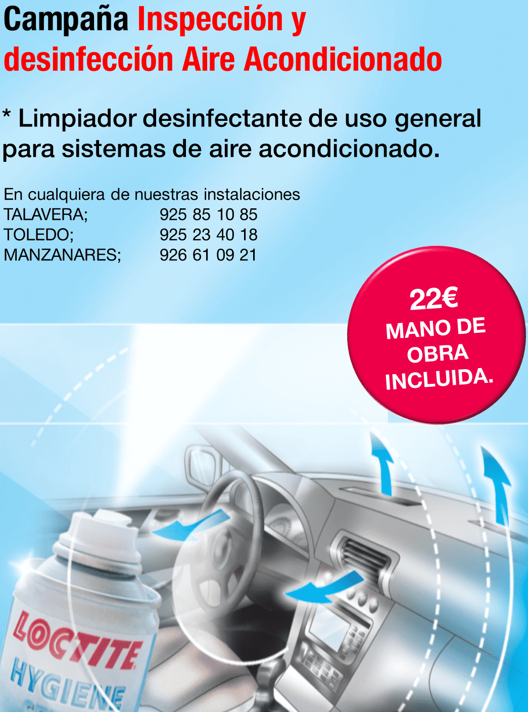 Limpiador Desinfectante para Sistemas de Aire Acondicionado Limpiador Desinfectante para Sistemas de Aire Acondicionado